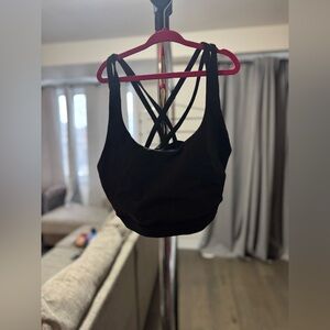 Lululemon Women's Black Strappy Sports Bra